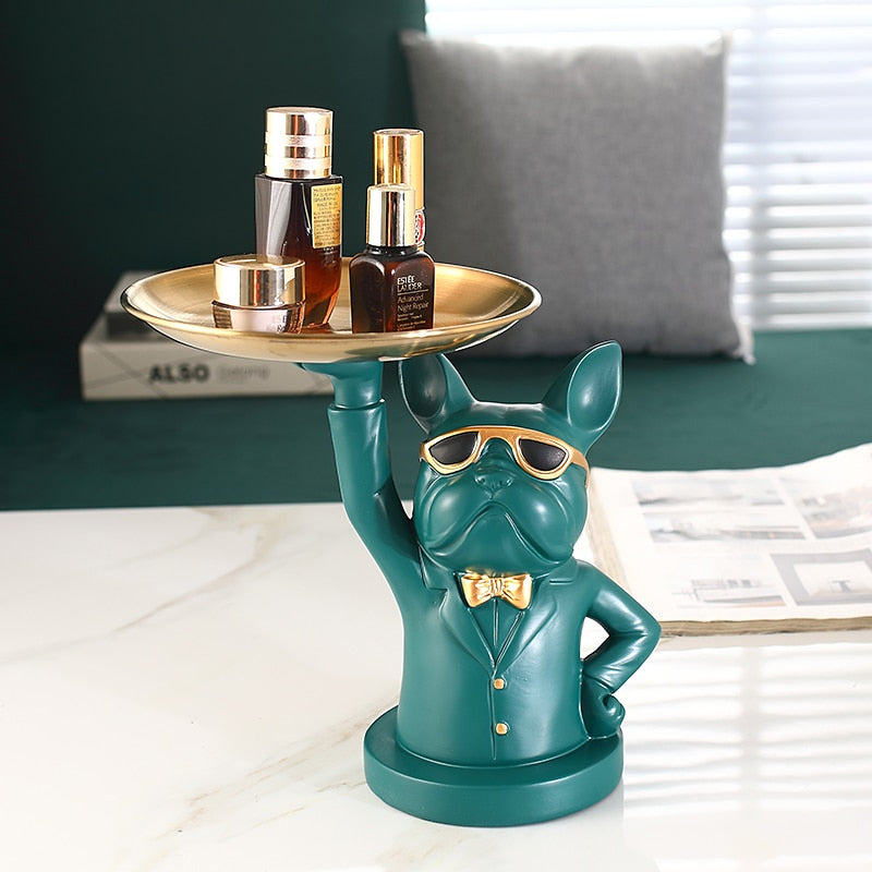Bulldog Sculpture Tray